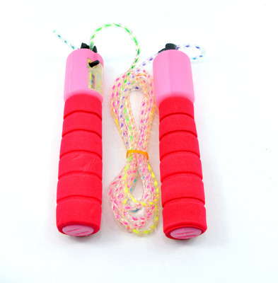 

Kasite Speed1 Adjustable with Counter Ball Bearing Skipping Rope(Red, Pink, Length: 300 cm), Pink;red