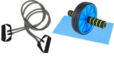 

GB Combo Of AB-WHEAL & Double Toning Tube Gym & Fitness Kit