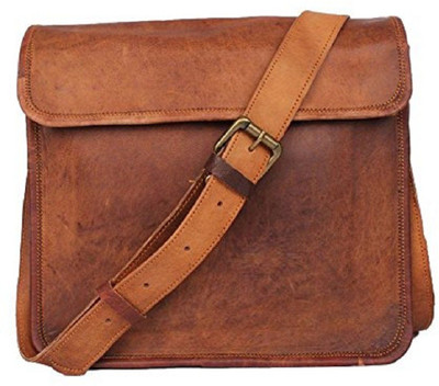 

mangal murti 11 inch Laptop Messenger Bag(Brown), Brown-04