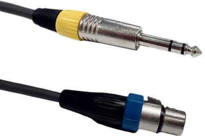 

SonicPlumber XLR (F) to 1/4 Inch TRS Jack - 5 Meter Mono Audio Cable(Compatible with Mobile, Laptop, Tablet, Mp3, Gaming Device, Grey)
