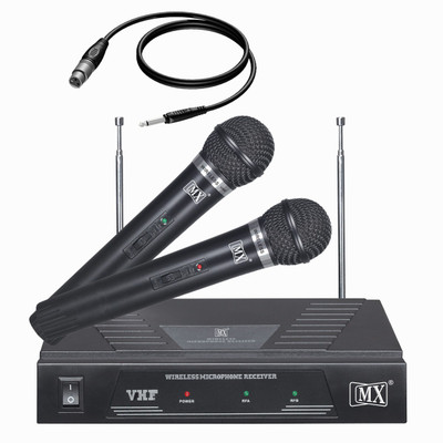 MX Professional with 2 Vhf Series Wireless / Cordless Microphones LWM-328 Microphone
