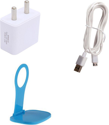 TROST Wall Charger Accessory Combo for Lyf Wind 7S(White)