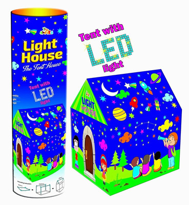 

Goyal Kids Play Tent House with Led Lights(Multicolor)