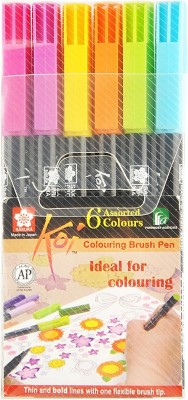 SAKURA Koi Colouring Vivid Brush Pen Calligraphy(Multicolor)