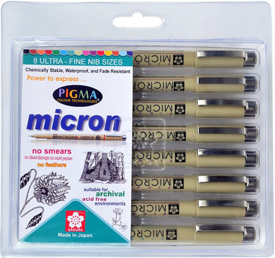 

Sakura Pigma Micron 8 Ultra-fine Nibs Calligraphy