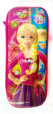 

Must Visit 1 DOLL CARTOON CHARACTER POUCH Art Artificial Leather Pencil Box(Set of 1, Pink)
