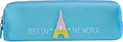 

Uberlyfe 1673 Paris Eiffel Tower Art Plastic Pencil Box(Set of 1, Blue)