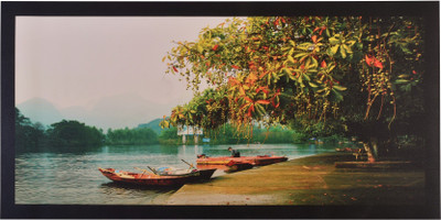 

Sparkle Print Lake View Unframed Wall Sticker Poster (20 X 40 Inches) Fine Art Print(20 inch X 40 inch, Rolled)