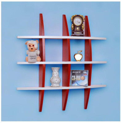 sdwood MDF Wall Shelf(Number of Shelves - 12)