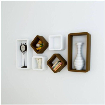 

SDWOOD MDF Wall Shelf(Number of Shelves - 6)
