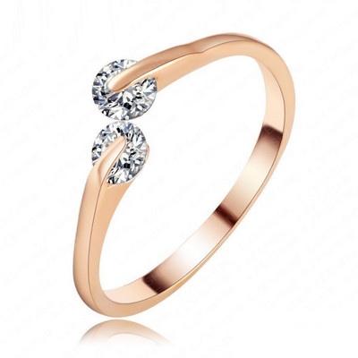 Jewels Galaxy Luxuria Copper Zircon Copper Plated Ring