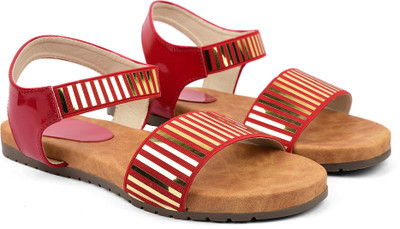 

Bare Soles Women Red Flats