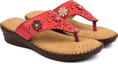 

Bare Soles Women Red Wedges
