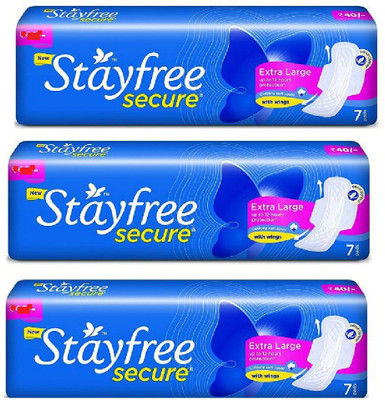 

stayfree extra large Sanitary Pad(Pack of 3)
