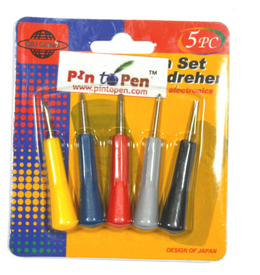 

Pin to Pen Combination Screwdriver Set, Multicolor