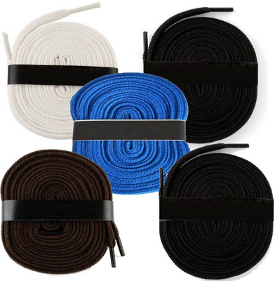 

Fashion Gateway 36 Inch Sports Shoe Cotton SL20 Shoe Lace(White, Black, Blue, Brown, Black Set of 5)