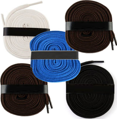 

Fashion Gateway 36 Inch Sports Shoe Cotton SL21 Shoe Lace(White, Brown, Blue, Brown, Black Set of 5)