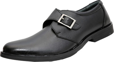 

HIDEKRAFT Genuine Leather Formal Shoes For Men Slip On For Men(Black