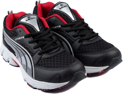 

Asian Running Shoes For Men(Black, Red