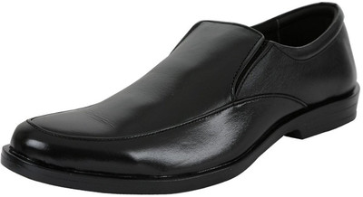 

HIDEKRAFT Genuine Leather Formal Shoes For Men Slip On For Men(Black