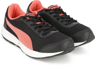 

Puma Reef Wns Running Shoes For Women(Black, Black-hot coral