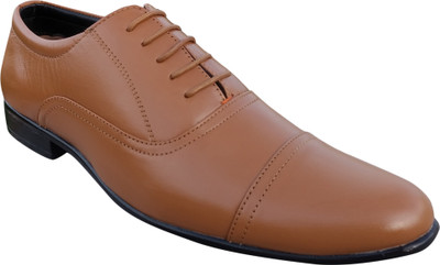 

3 WOLVES Oxford Formal Lace Up For Men(Tan