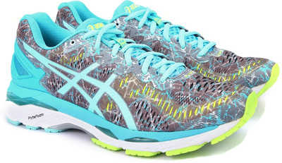 

Asics GEL-KAYANO 23 Running Shoes For Women(Blue, Brown, Yellow, T6a5n