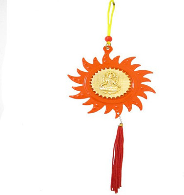 

MYEBIZSTORE Sun God Wall Hanging Decorative Showpiece - 1 cm(Steel, Multicolor)