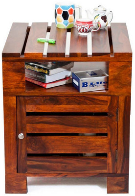 

Ikiriya Solid Wood Side Table(Finish Color - TEAK)
