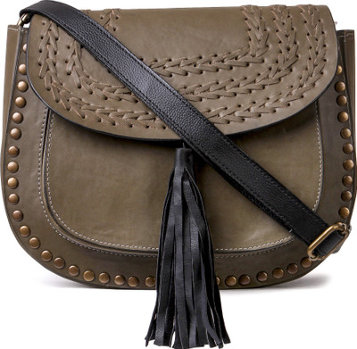 

Kamloops Women Casual Green PU Sling Bag