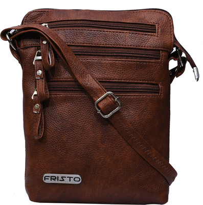

Fristo Women Casual Brown PU Sling Bag