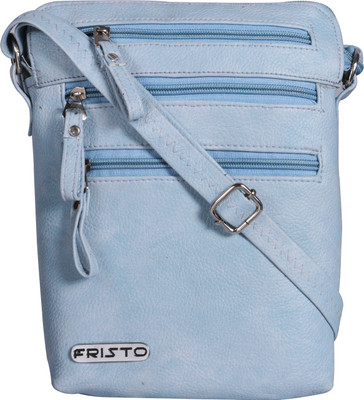 

Fristo Women Casual Blue PU Sling Bag