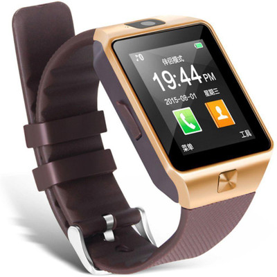 

ESTAR Bluetooth Smartwatch Compatible With Lenovo A6600 Gold Smartwatch(Brown Strap Free Size)