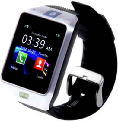 

ESTAR Bluetooth Smartwatch Compatible With Lenovo A536 Silver Smartwatch(Black Strap Free Size)