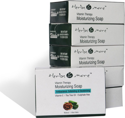 

HERBS AND MORE Vitamin Therapy Moisturising Soap Pack Of 6(75 g, Pack of 6)