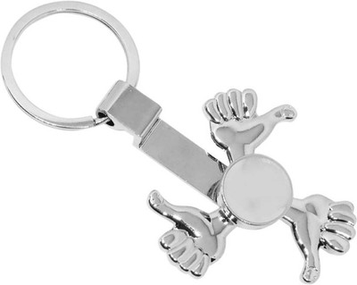 

Krypton 2 IN 1 Thumbs-UP Shining High Quality Fidget Keychain Hand Spinner Toy(Multicolor)