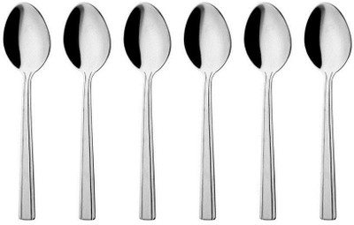 

Homescapes HomeScapes Stainless Steel Linea 14 cm. Mirror Tea Spoon (Pack of 12) Stainless Steel Tea Spoon Set(Pack of 12)