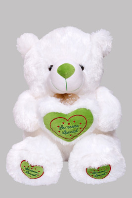 

ToynJoy 2 Feet Beautiful White Teddy Bear Holding 'SOMEONE SPECIAL' Heart Green Shade - 60 cm(White, Green), Green;white