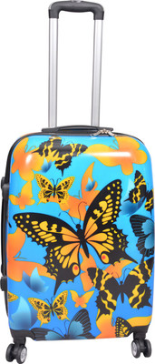 

PRAGEE EXCLUSIVE STYLISH PRINTED CHECK IN TROLLEY BAG Check-in Luggage -  inch(Multicolor
