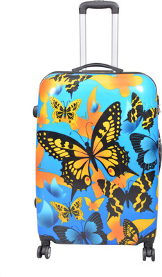 

PRAGEE POLYCARBONATE SUITCASE EXCLUSIVE  INCHES PRINTED HARD SHELL Check-in Luggage -  inch(Multicolor
