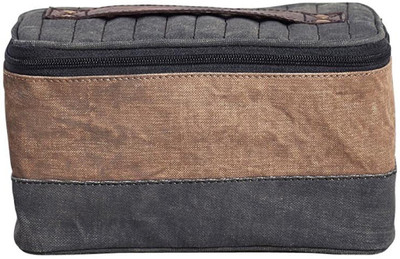 

Mona B Up-Cycled Canvas Brad Dopp Kit Travel Toiletry Kit(Multicolor)