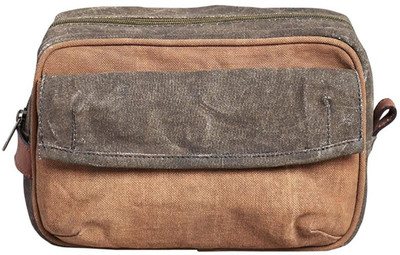 

Mona B Up-Cycled Canvas Sebastian Dopp Kit Travel Toiletry Kit(Multicolor)