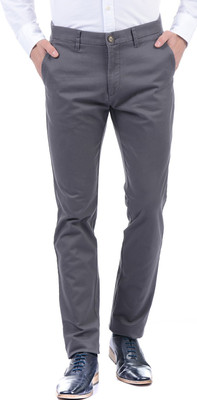 U.S. POLO ASSN. Slim Fit Men Grey Trousers
