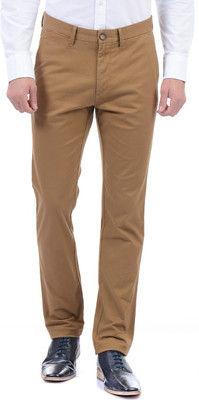 U.S. POLO ASSN. Slim Fit Men Brown Trousers