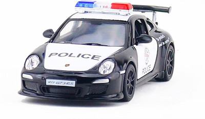 

Jack Royal Quality Metal pull back police car(Black)