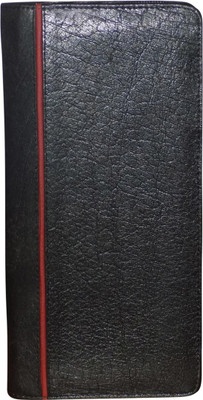 

Style 98 Men Black, Red Genuine Leather Wrist Wallet(8 Card Slots)