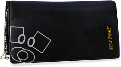 

My Pac Db Women Black Fabric Wallet(13 Card Slots)