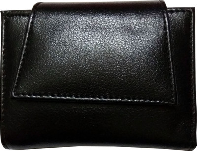 

Mahajans Fashions Women Casual Black Artificial Leather Wallet(3 Card Slots)