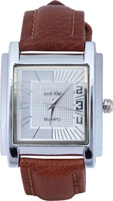 Jack Klein Elegant Brown Strap Quartz Watch  - For Men   Watches  (Jack Klein)