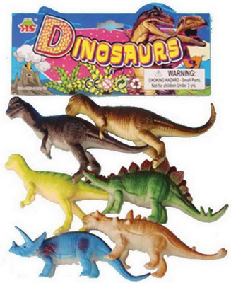 

Red Rock Dinosaurs Animals Plastic Toys for Kids ( 6 Pcs. Pack ) (Multicolor)(Multicolor)